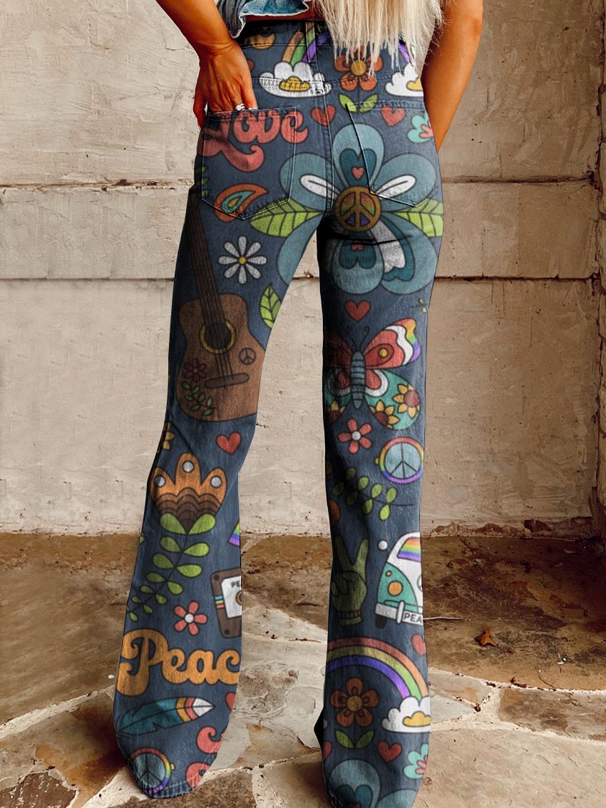 Fresina | Peace & Love Flare Pants