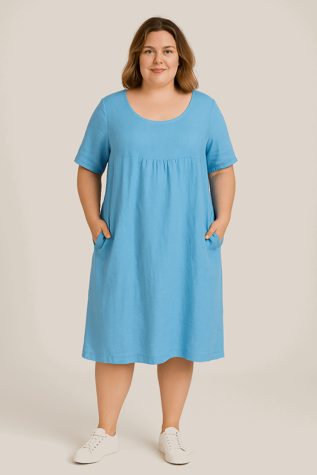 Jytte™ | Oversized elegant dress with pockets