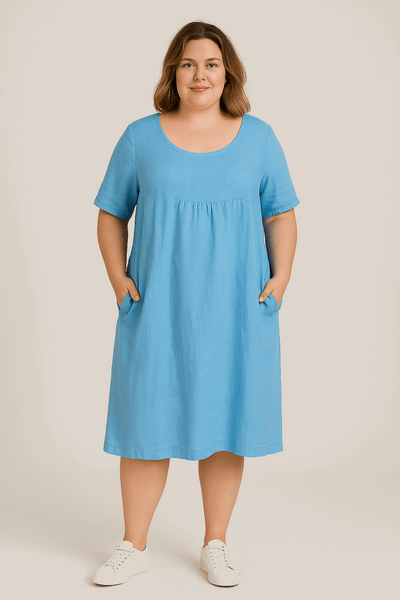 Jytte™ | Oversized elegant dress with pockets