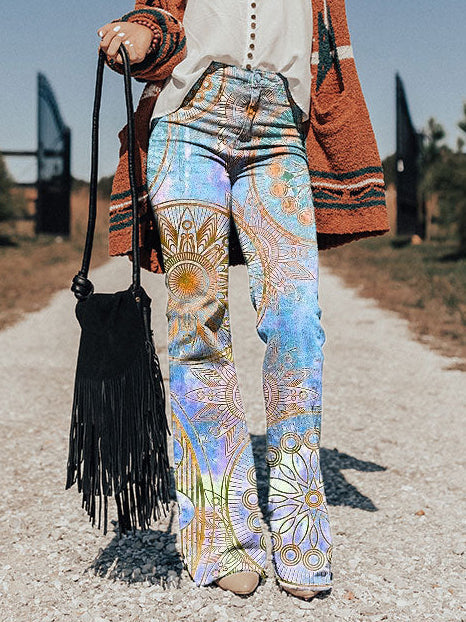 Fanelora | Sunburst Flare Pants