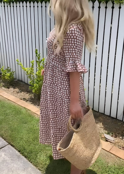 Zara | Short-Sleeve Midi Dress