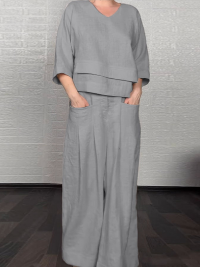 Renaya | Relaxed Cotton-Linen Set