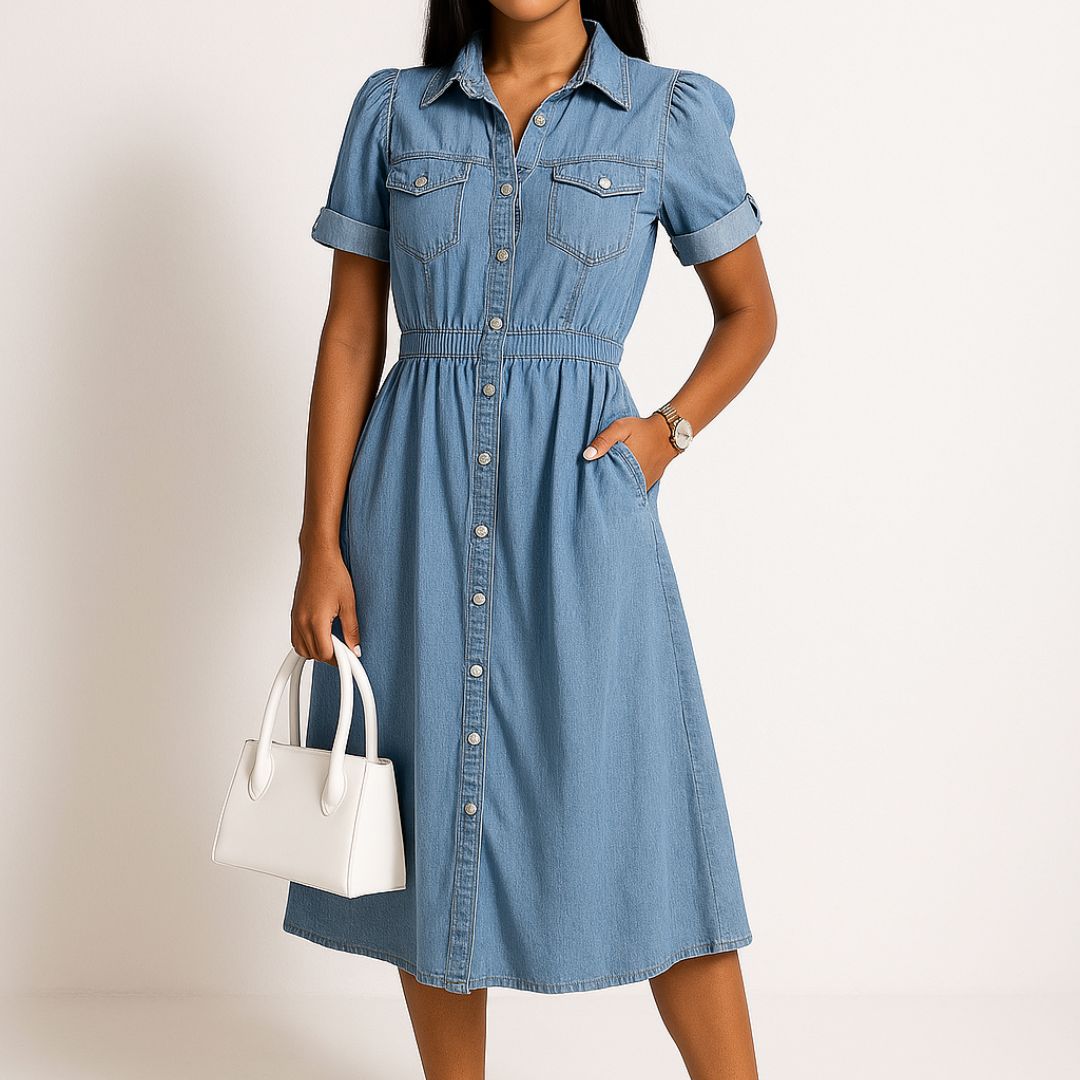 Zayna – Elegant Denim Dress