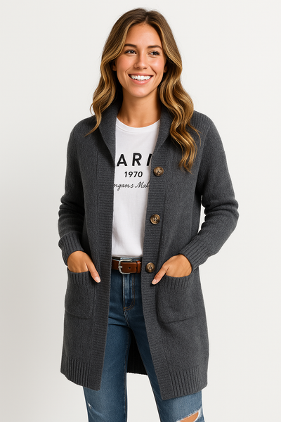 Luna - Elegant long Ladies cardigan