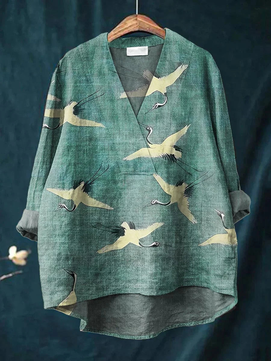 Jyra - Vintage Art Print Top