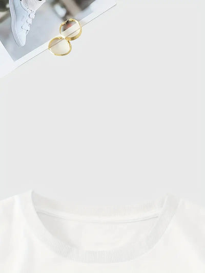 Aimilia | Elegant Short Sleeve T-Shirt With Floral Print