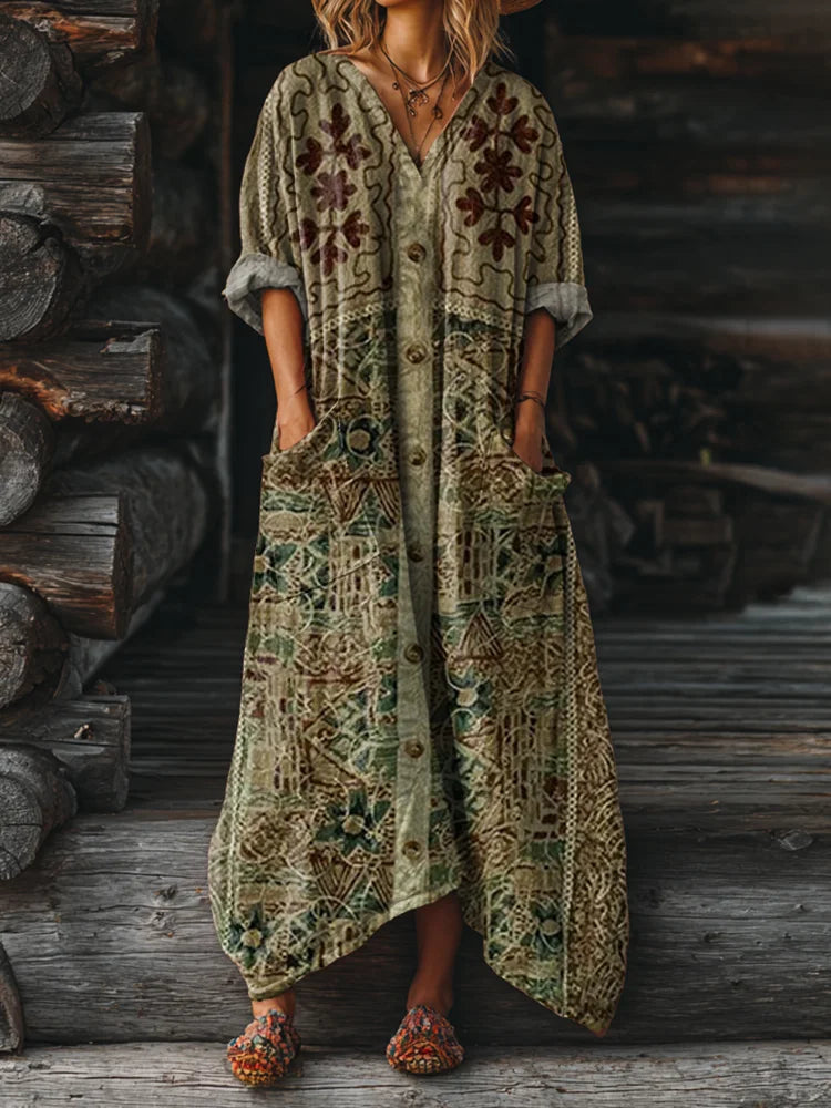 Ophira – Vintage Boho Dress with Pockets