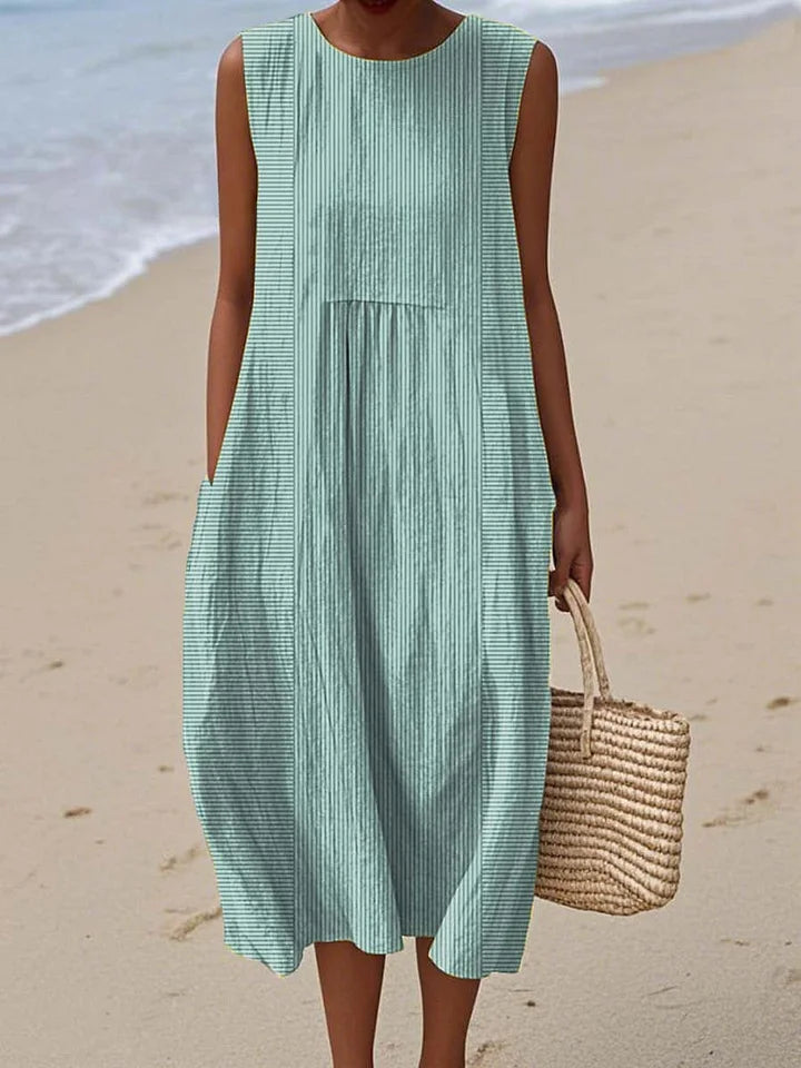 Nan - Sleeveless Summer Pocket Dress