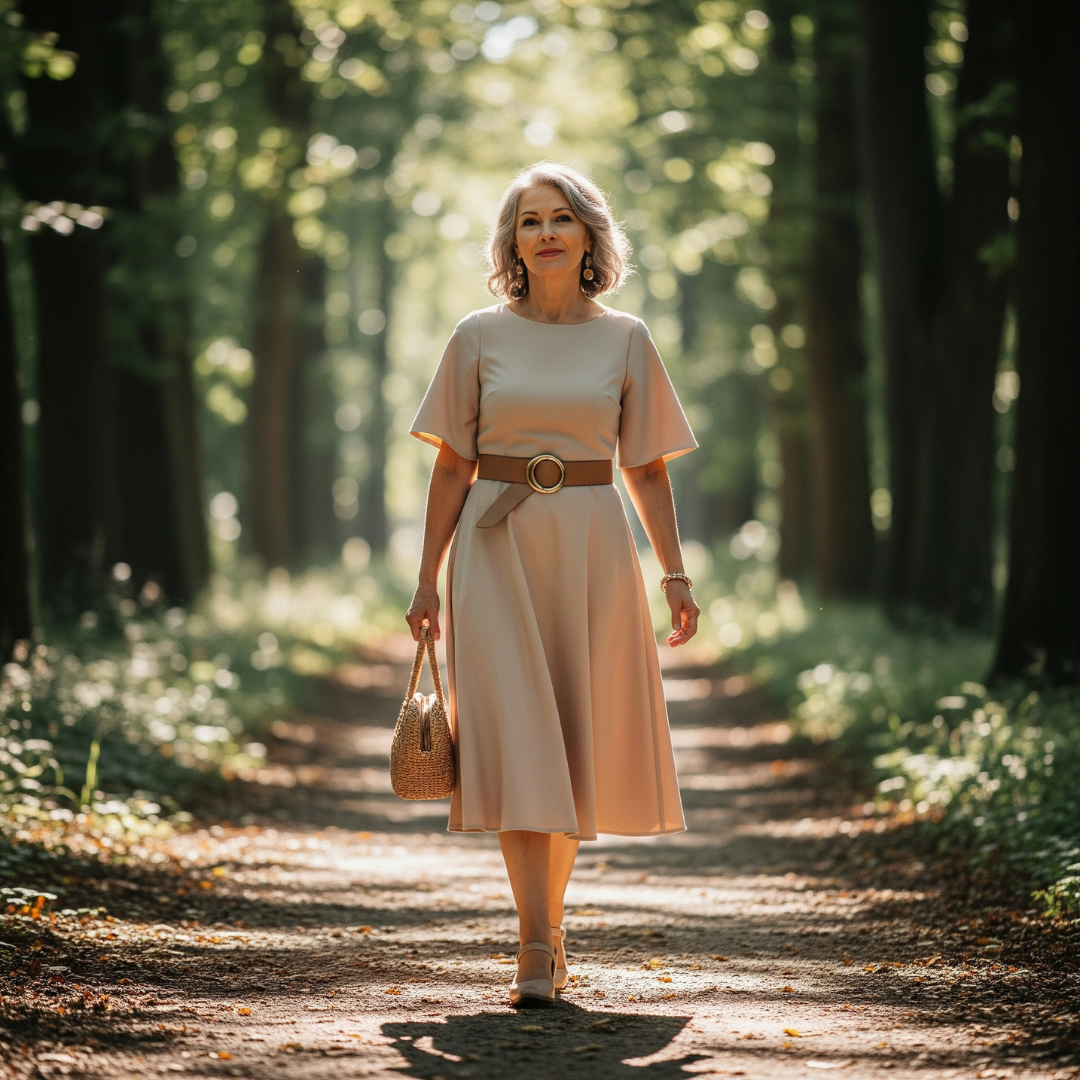 Francine™ Belted Midi Dress