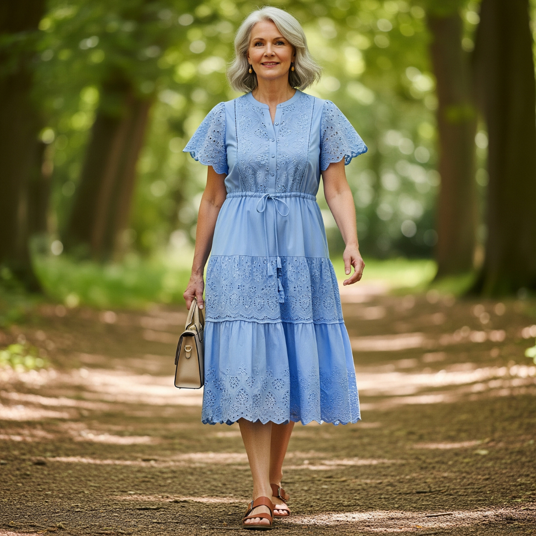 Helen™ Eyelet Midi Dress