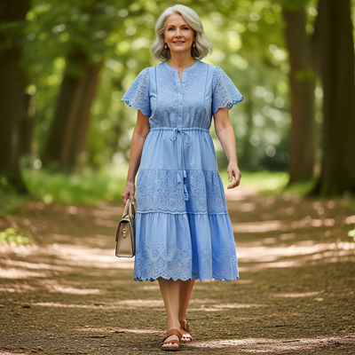 Helen™ Eyelet Midi Dress