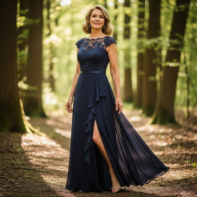 Corinne™ Lace Cascade Gown