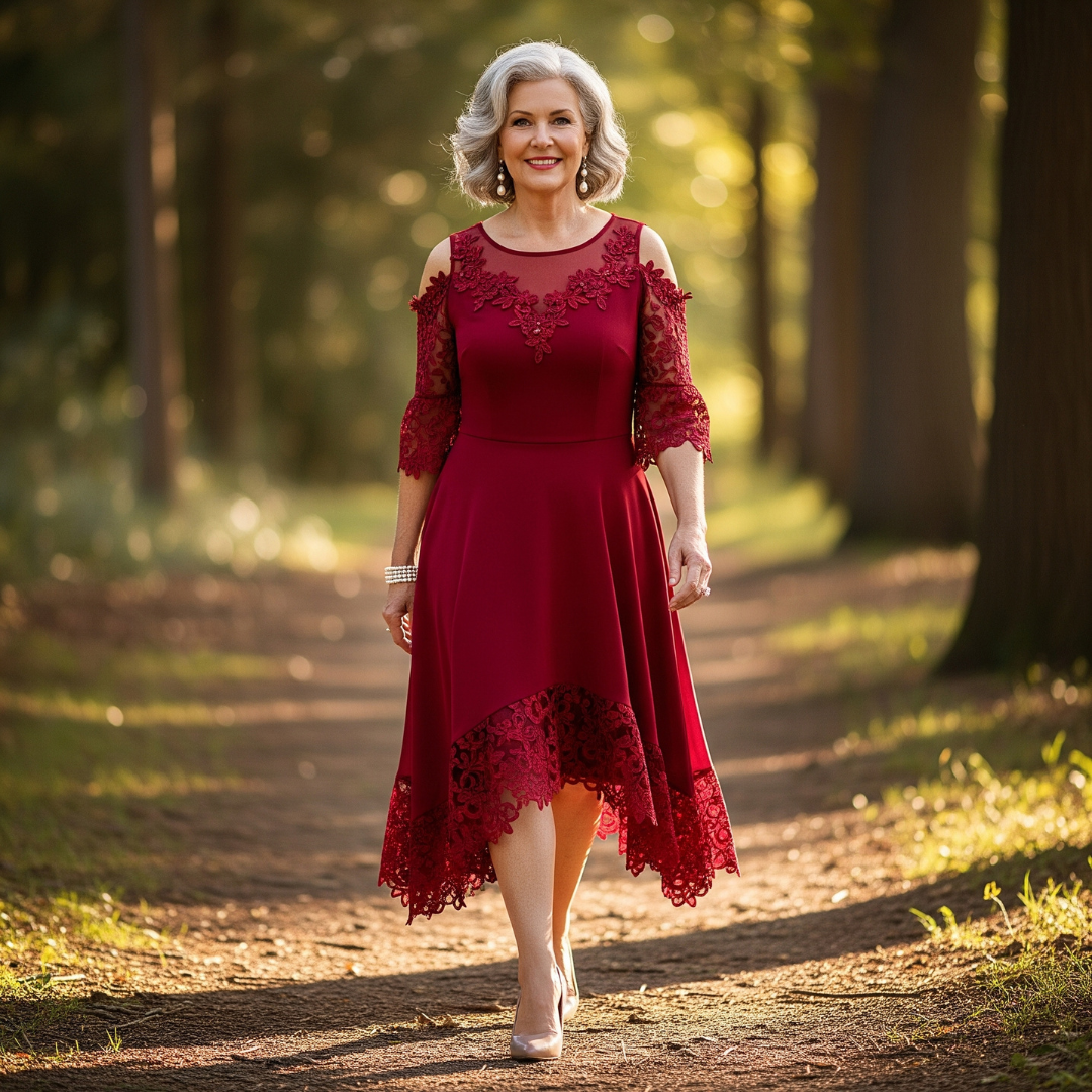 Therese™ Cold-Shoulder Lace Dress