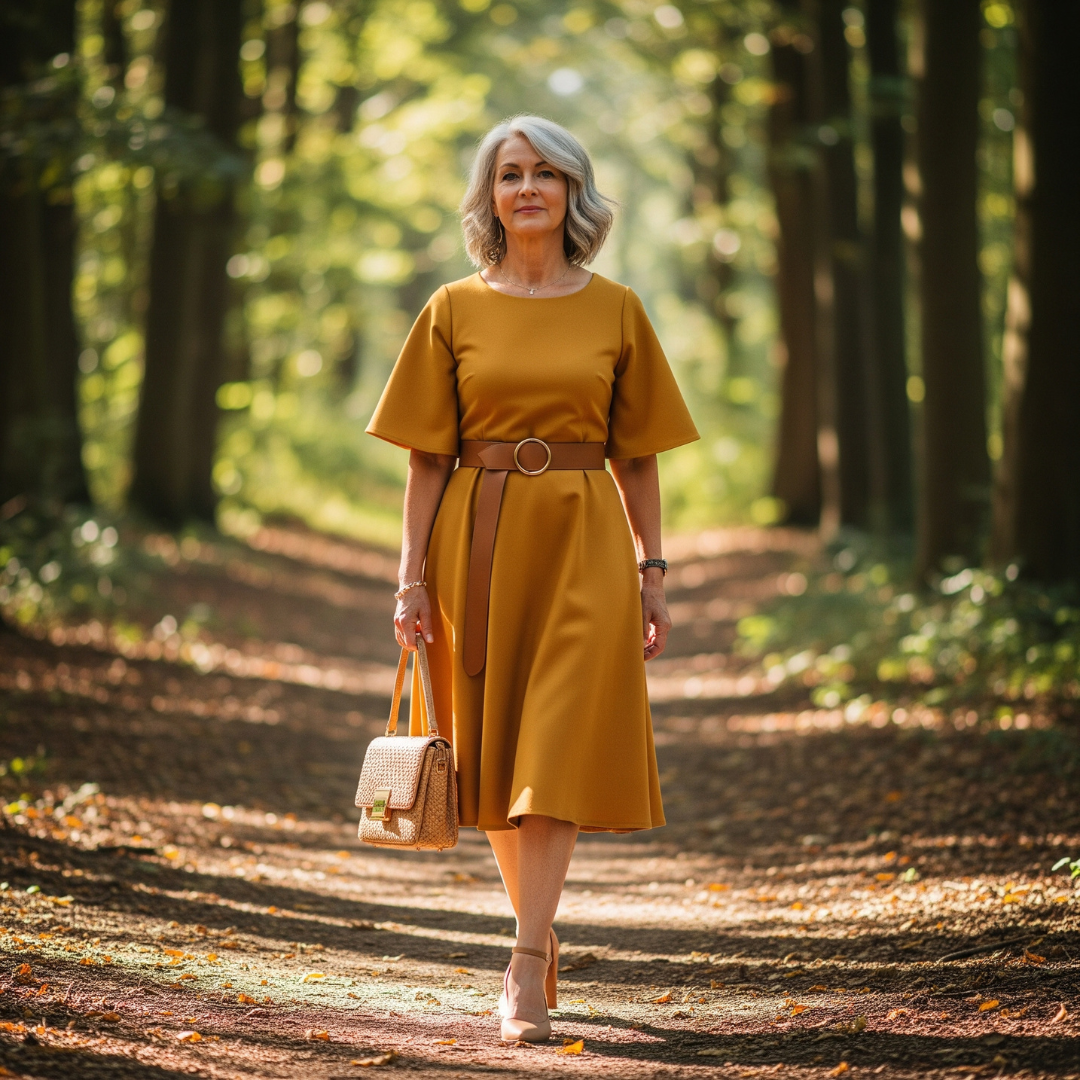 Francine™ Belted Midi Dress