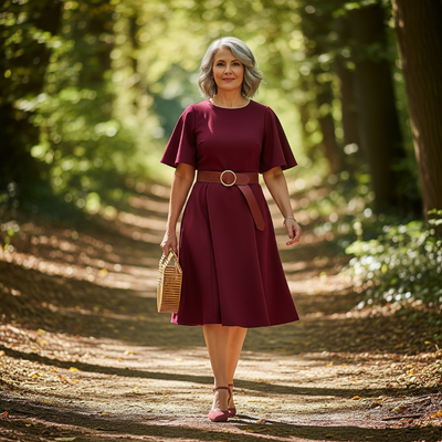 Francine™ Belted Midi Dress