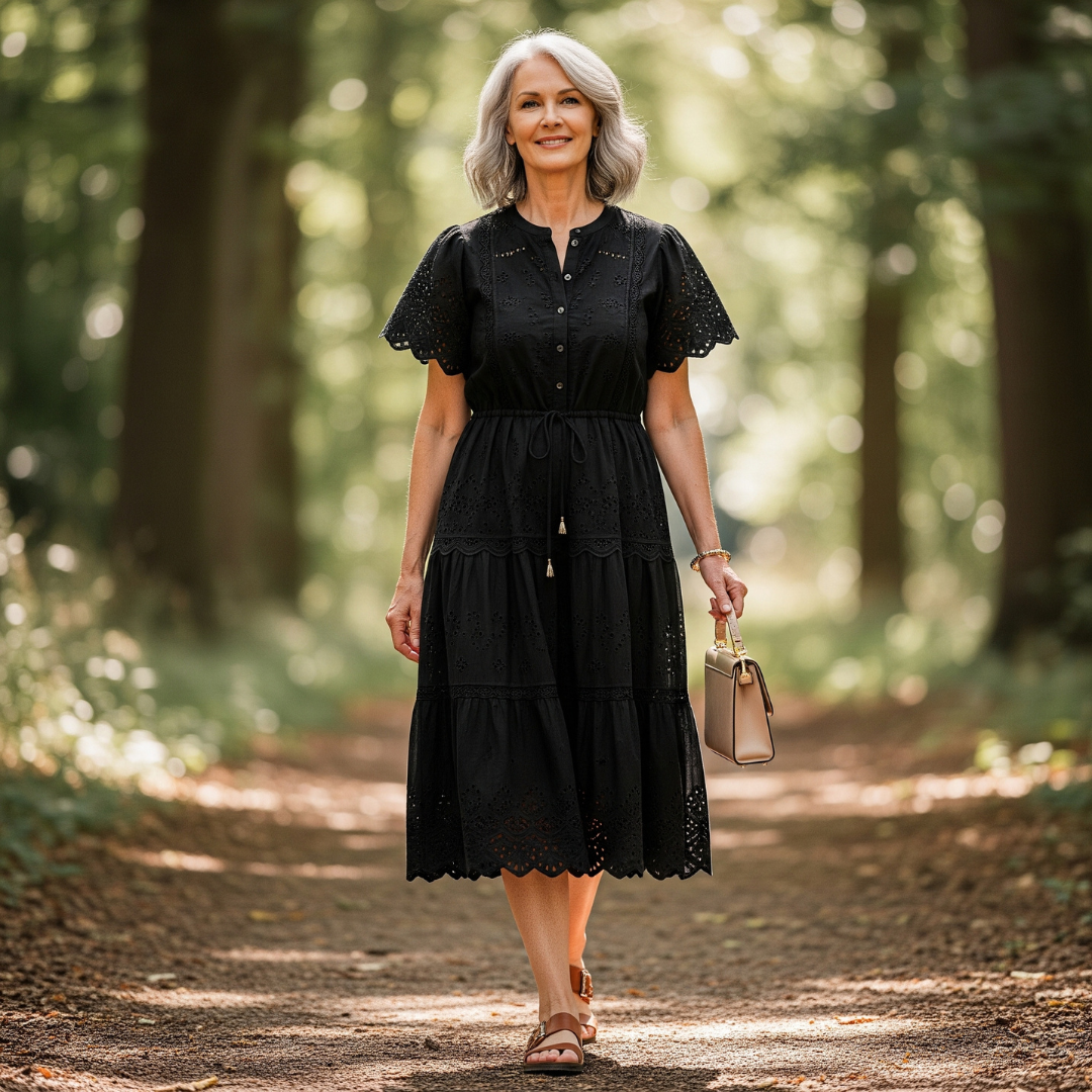 Helen™ Eyelet Midi Dress