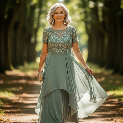 Maura™ Floral Overlay Dress