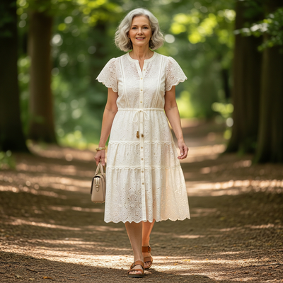 Helen™ Eyelet Midi Dress