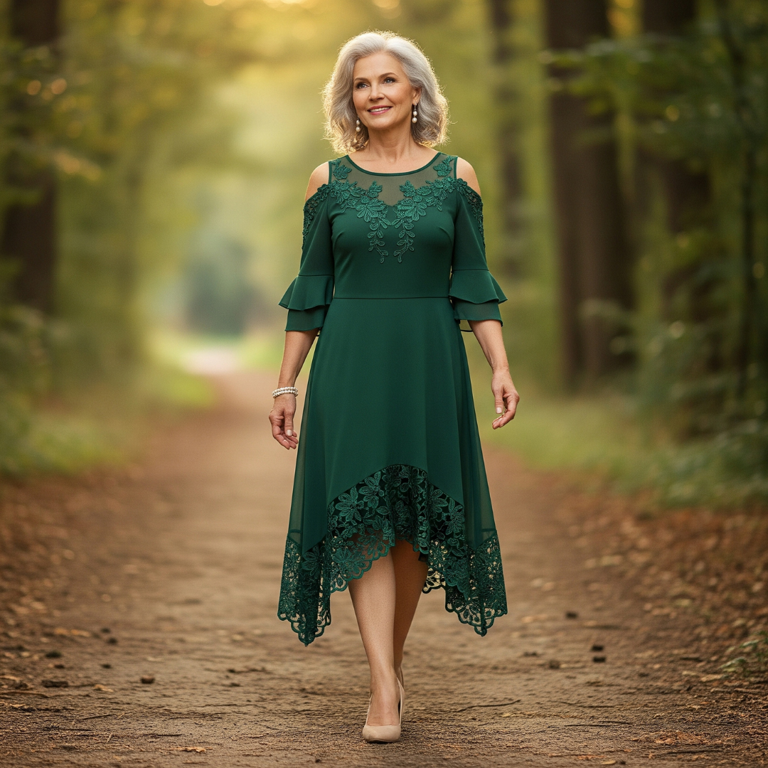 Therese™ Cold-Shoulder Lace Dress