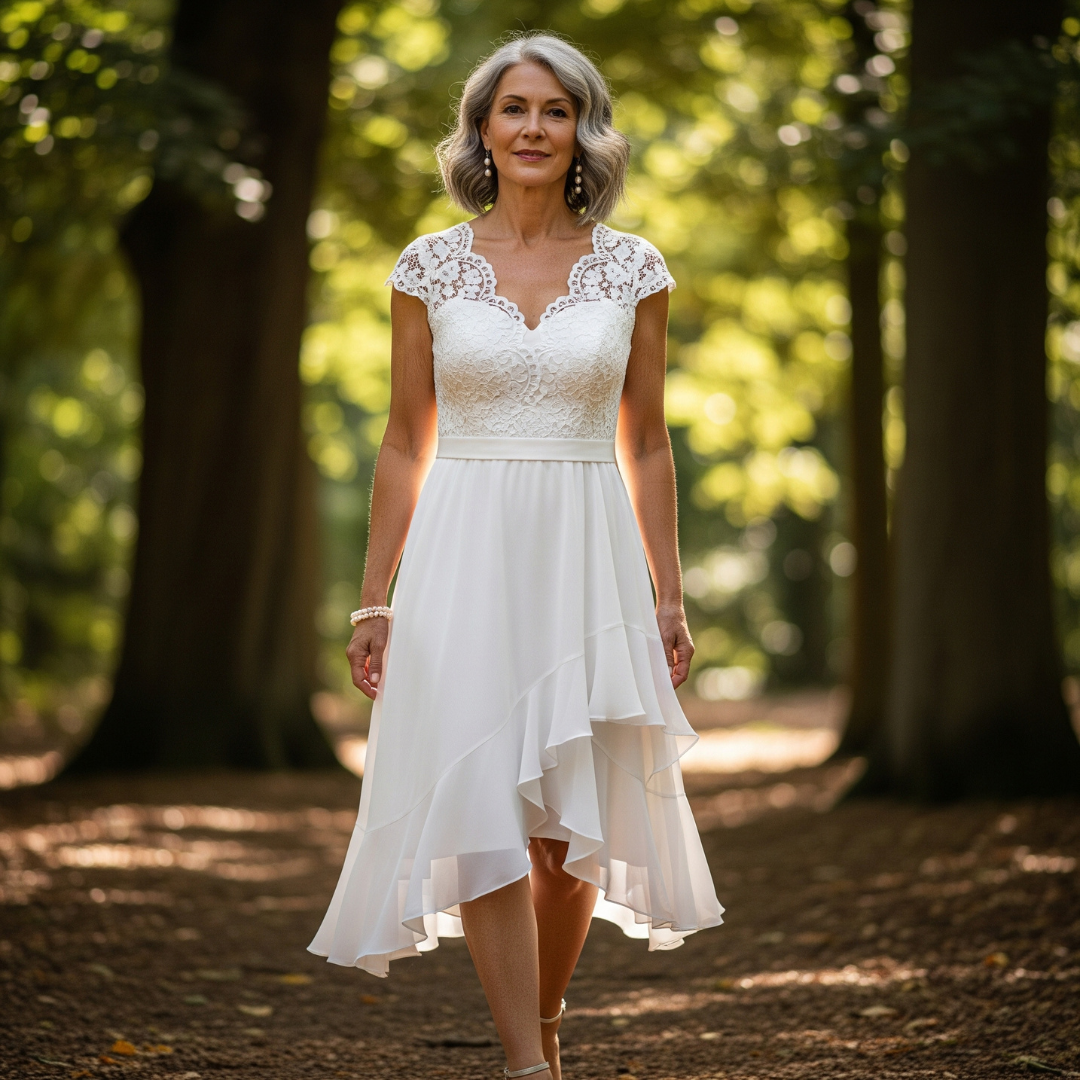 Francesca™ High-Low Lace Dress