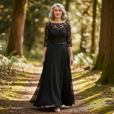 Sylvie Classic Lace Maxi Dress