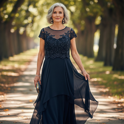 Maura™ Floral Overlay Dress