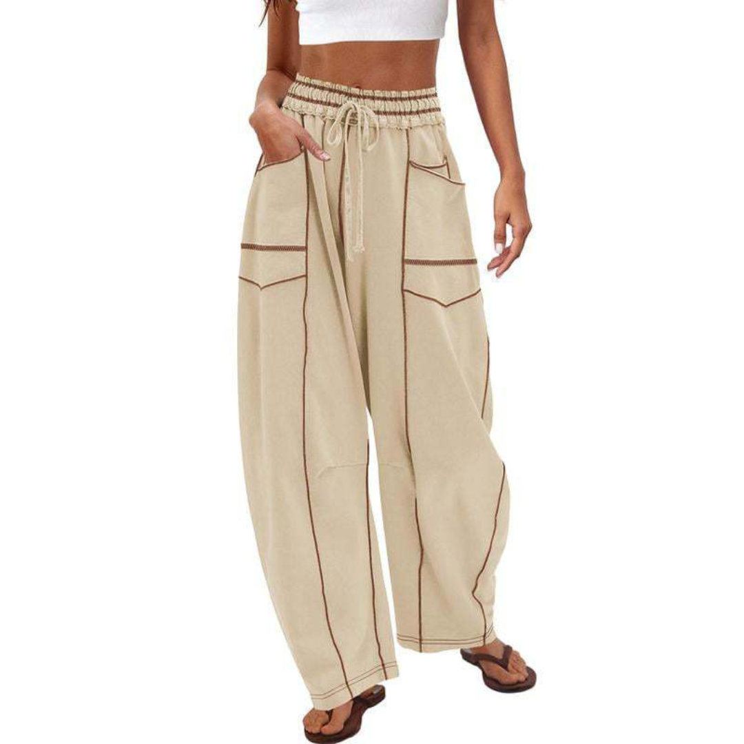 Anaya - Comfortable Baggy Leg Lounge Trousers