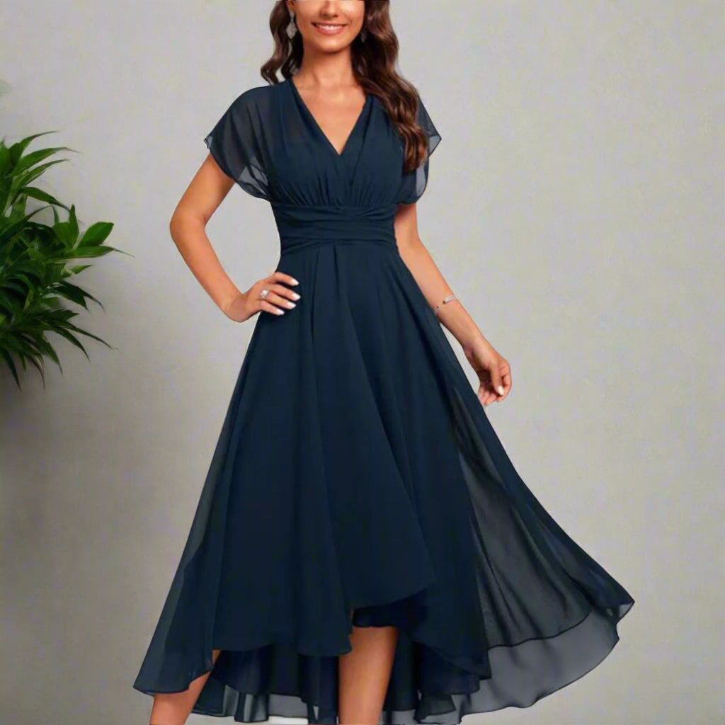 Julita – Flowing V-Neck Evening Dress