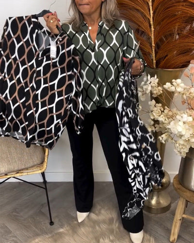 Janny - Casual Long Sleeve Blouse