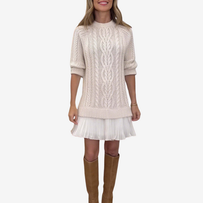GAIL 2-in-1 Knitted Dress | The Perfect Preppy Look for Autumn