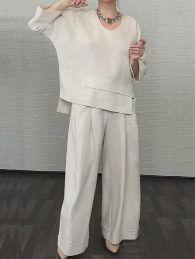 Renaya | Relaxed Cotton-Linen Set