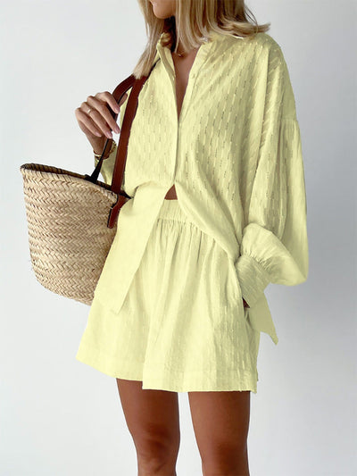 Elizabeth | Relaxed Fit Breezy Shirt and Shorts Set