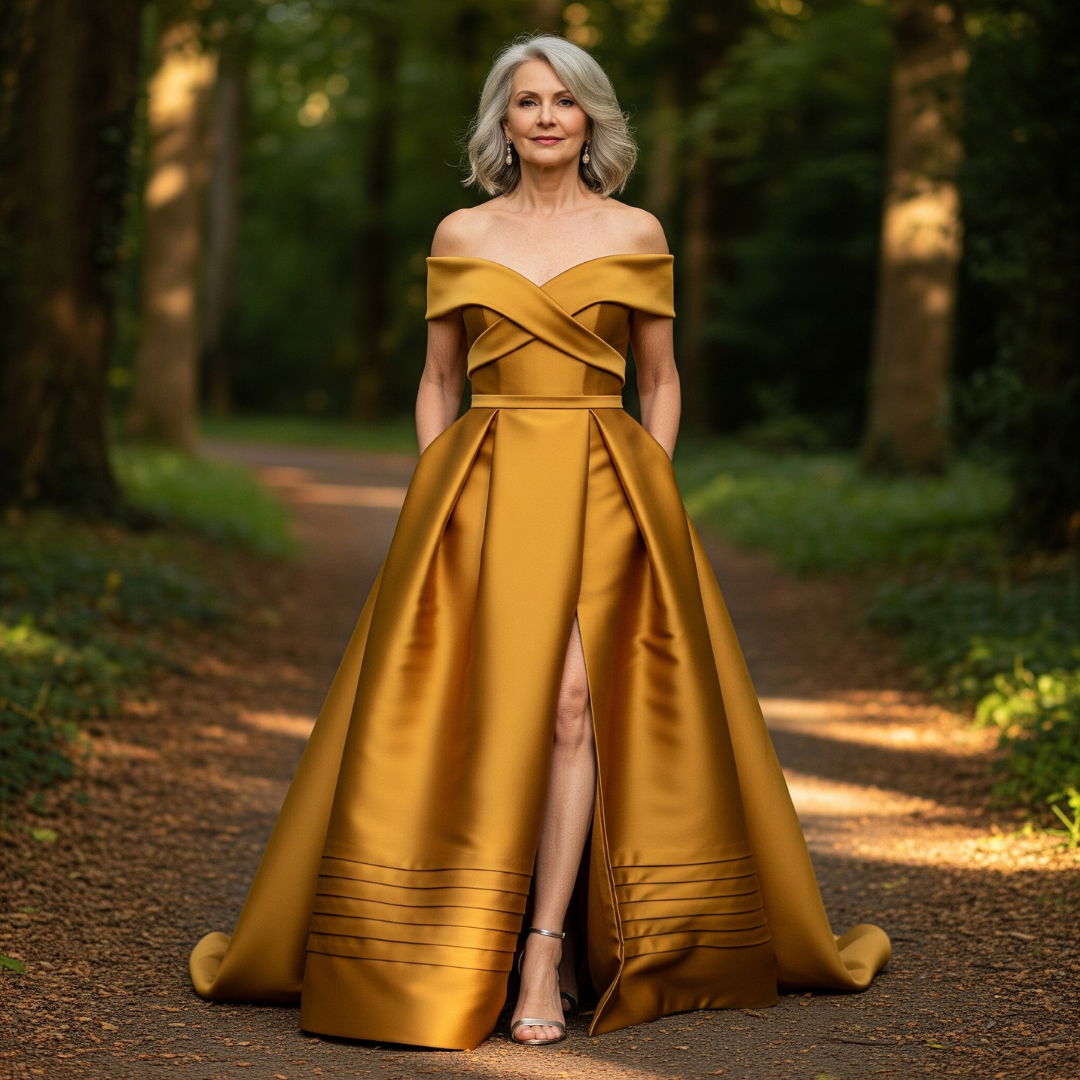 Renée™ Off-Shoulder Evening Gown