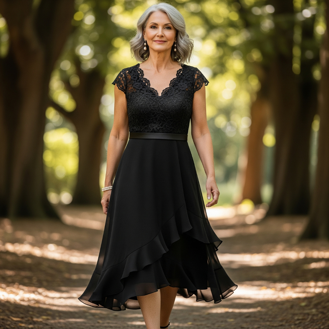 Francesca™ High-Low Lace Dress