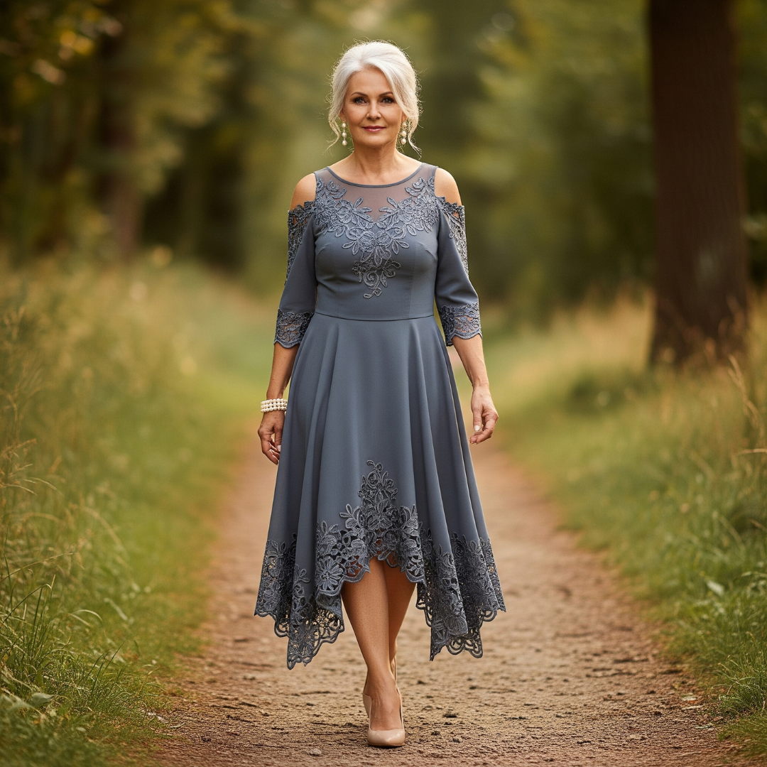 Therese™ Cold-Shoulder Lace Dress