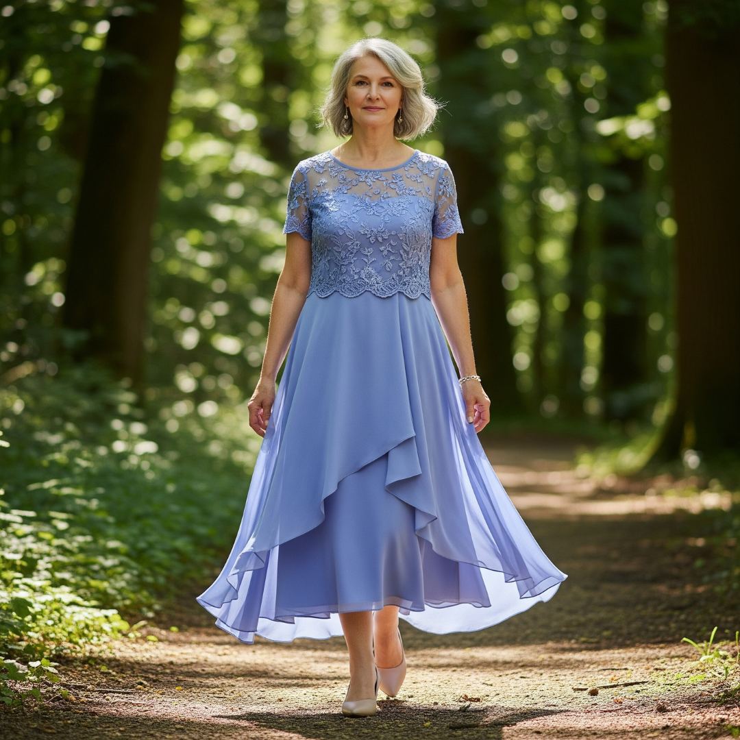 Maura™ Floral Overlay Dress