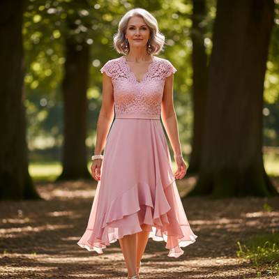 Francesca™ High-Low Lace Dress