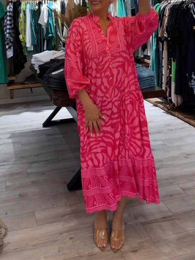 Betty | V-neck Dress with Print