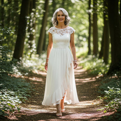 Nadine Graceful Lace Midi Dress