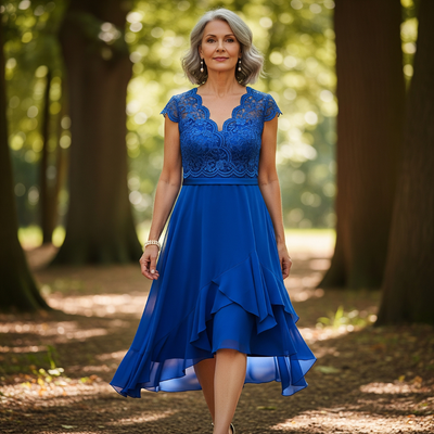 Francesca™ High-Low Lace Dress