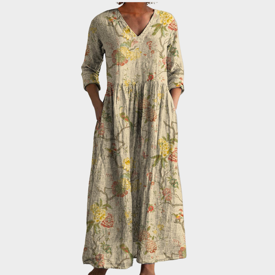 Kathryn | Comfortable Loose-Fit Floral Dress