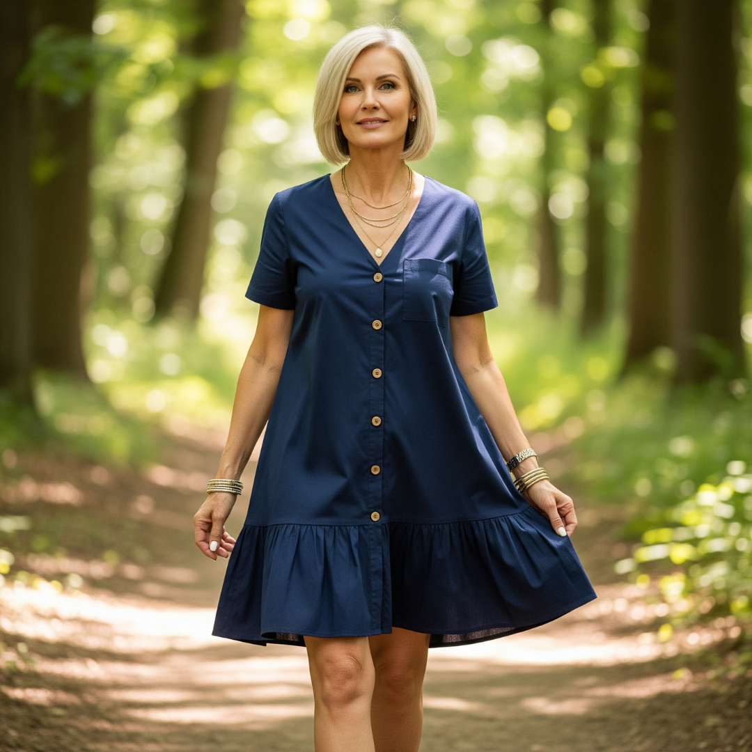 Emma – Cotton-Linen Tunic Dress