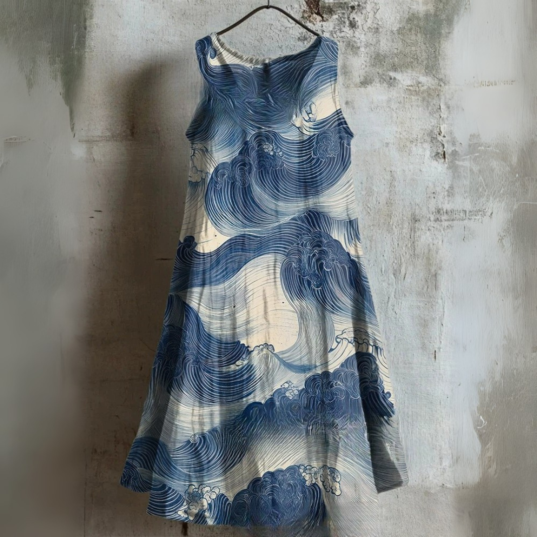 Crushing Waves Tank Dress