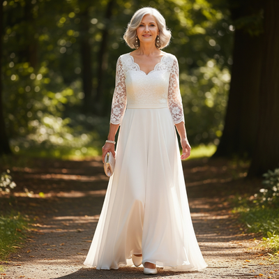 Sylvette™ Evening Lace Gown