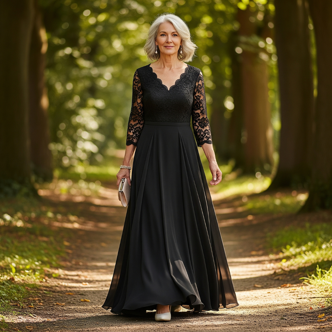 Sylvette™ Evening Lace Gown