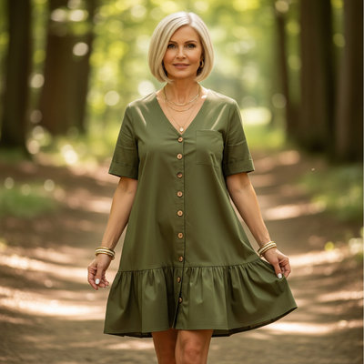 Emma – Cotton-Linen Tunic Dress