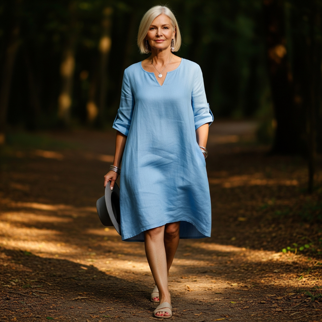 Jeanette™ | Elegant V-Neck Dress