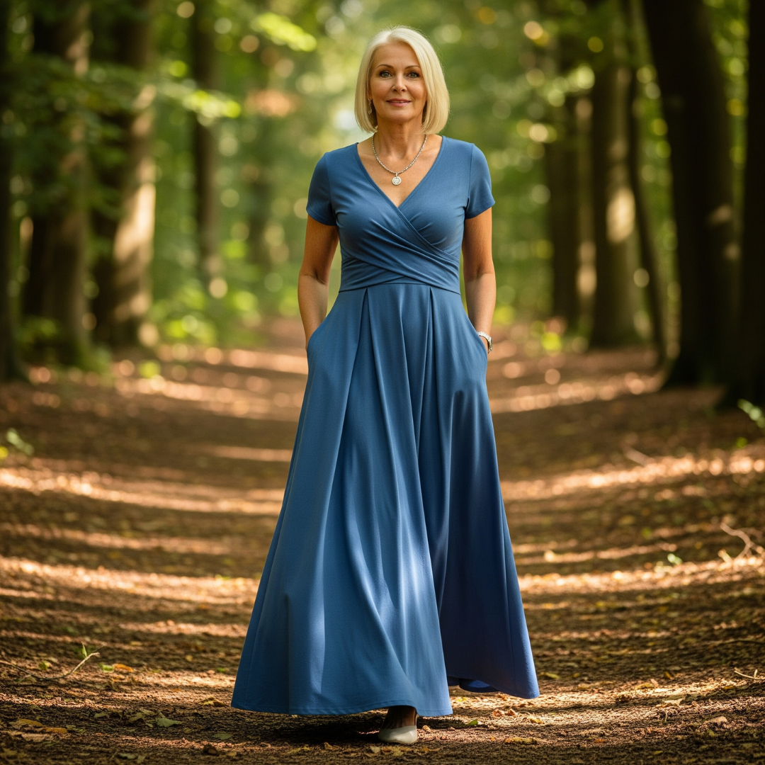 Eliza ™ | Elegant midi dress with flattering tummy control