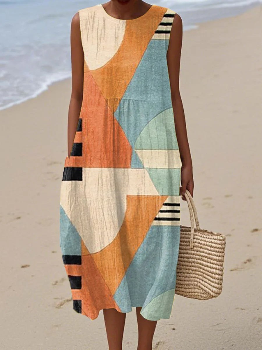 Cheryl - Sleeveless Summer Pocket Dress