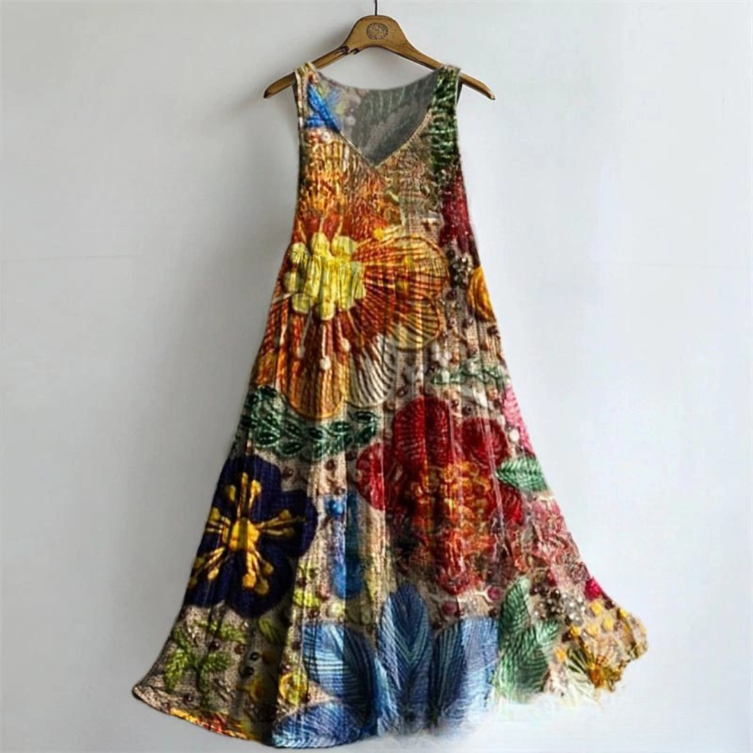 Rainbow of Colors Tank Dress